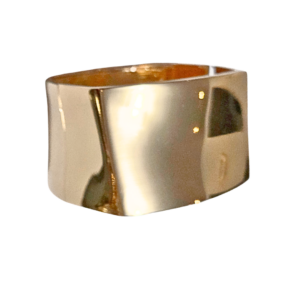 CUADRADA DORADA   |    Pulsera brazalete chunky  - Talla ch/m    |    Acero inoxidable