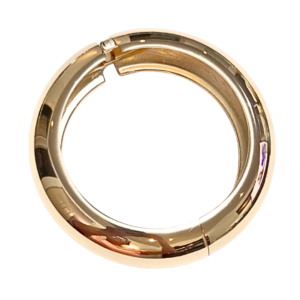 CIRCULAR DORADA   |    Pulsera brazalete chunky - Talla Grande    |    Acero inoxidable