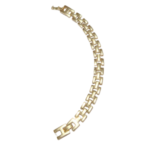ALIMA PLANA   |   Pulsera ancha - 20 cm de largo de broche desmontable para hacerla de 18 cm.    |    Laminado en oro