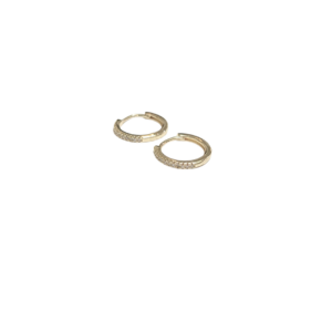 ADONIS DELGADOS - M | Aretes huggies tipo arracadas - Medianas | Laminado en oro