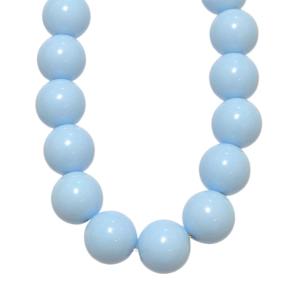 Baby blue   |   Collar estilo chicle bomba - Corto y grueso   |    Acrílico con broche de acero