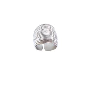 ANCHO Y RALLADO   |   Anillo ajustable talla: 7   |   Acero inoxidable