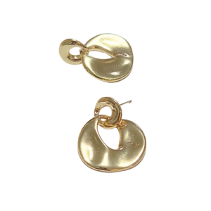 DOBLES CIRCULARES DORADOS    |   Aretes pegaditos colgantes - Grandes    |    Laminado en oro