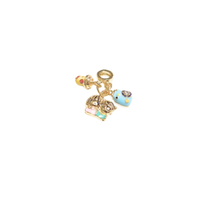 HERMANITOS CON MOTIVOS DE BEBÉS    |    Charm - Mediano   |   Laminado en oro
