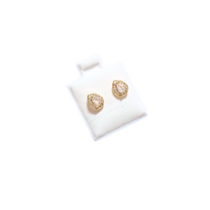 GOTAS DORADAS    |   Aretes tipo broquel - mini   |    Laminado en oro