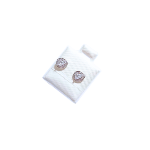 GOTAS PLATEADAS    |   Aretes tipo broquel - mini   |    Laminado en rodio