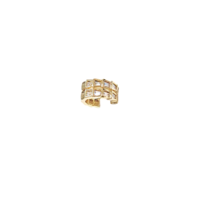 FISSI CON PIEDRAS   |    Arete simulador - chico   |    Laminado en oro